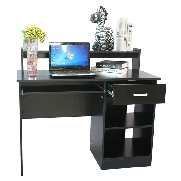 110x50x94cm One Draw, Two Tiers with Keyboard Rack Computer Desk