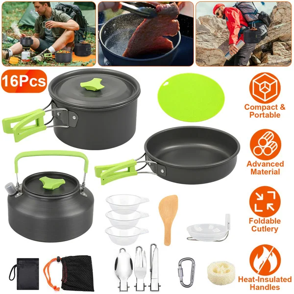 16 Camping Cookware Sets