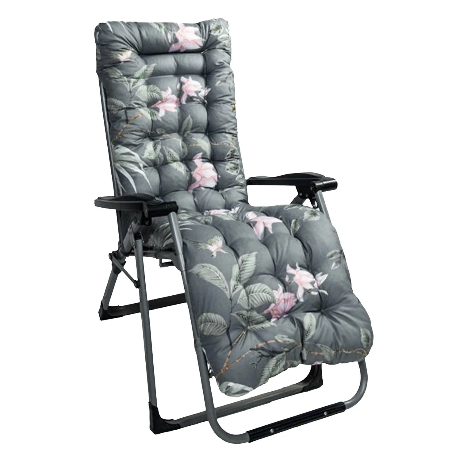 1pc Chaise Lounger Cushion Recliner Rocking Chair Sofa Mat Deck Chair Cushion Chair Not Inlcuded Standard Type