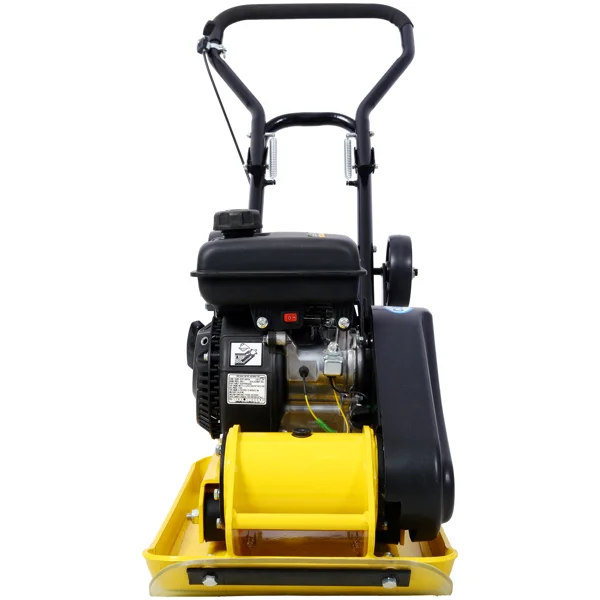 Yellow 2.5HP Flatbed Concrete Compactor with 19.3" x 12.6" Steel Plate, 8200N Vibratory Power