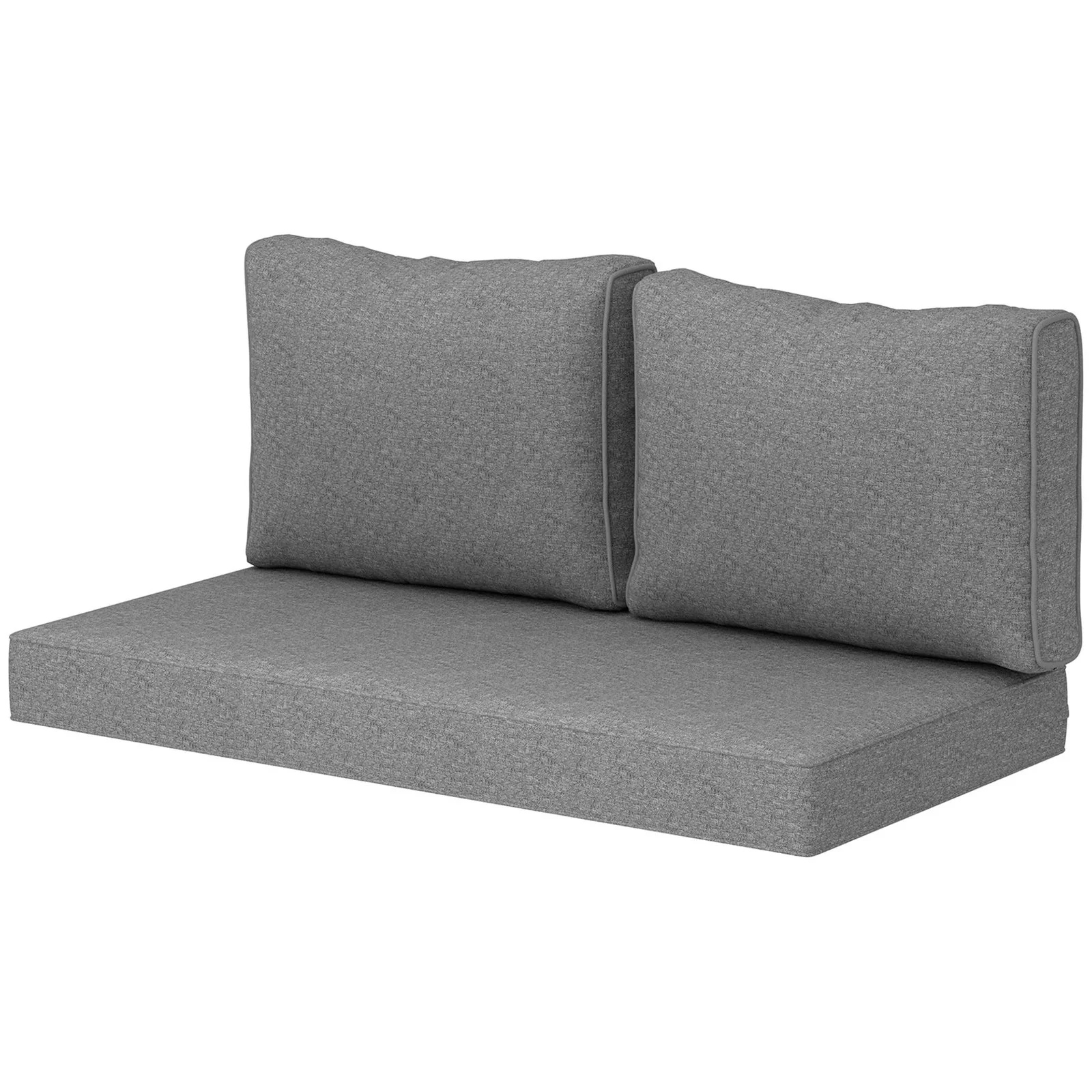 2 Seat Patio Furniture Cushions, 46x26x5 In, Thick Outdoor Loveseat Cushion Set with Removable Cover, Fade-res