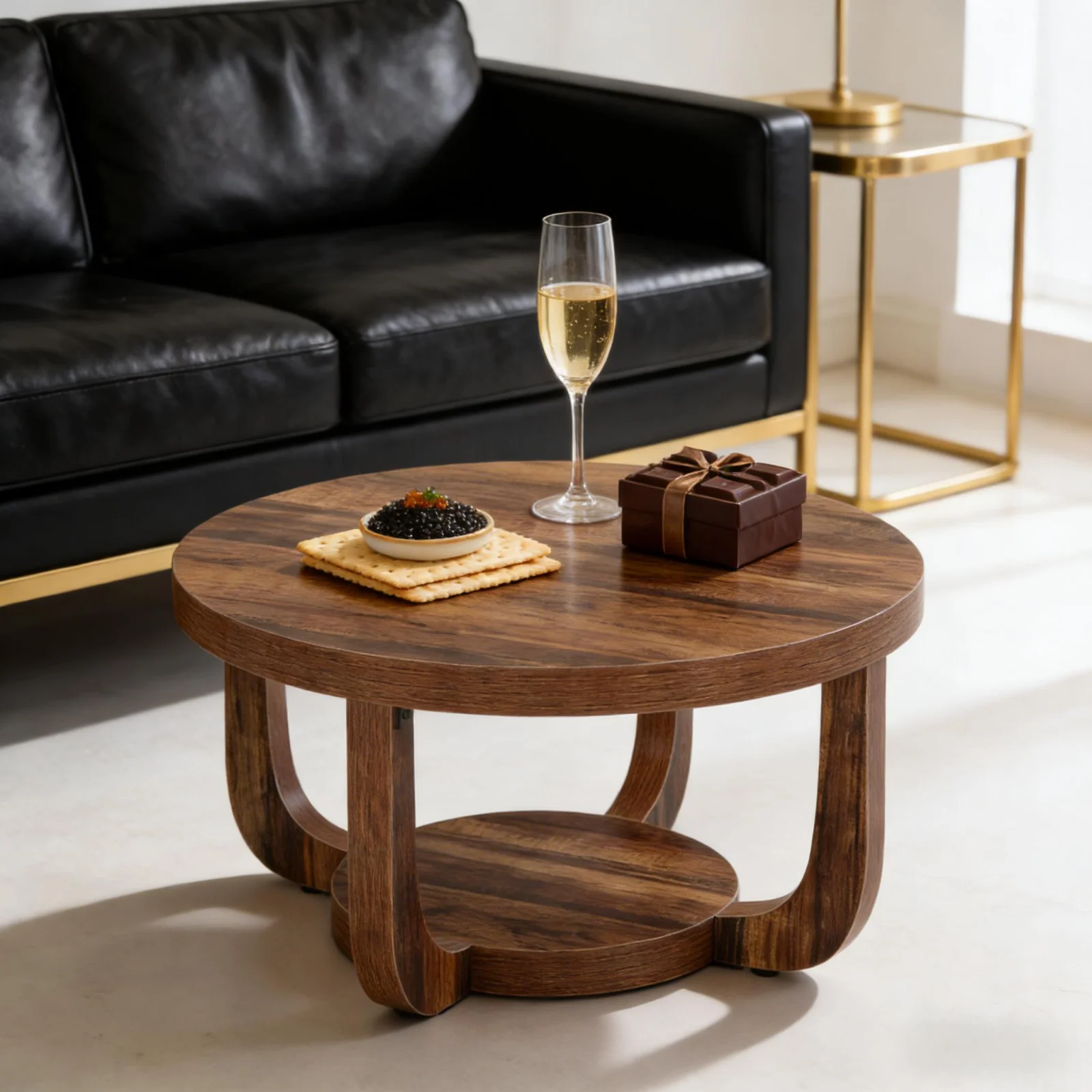 2-tier Chating Table,circle Center Table,coffee Table