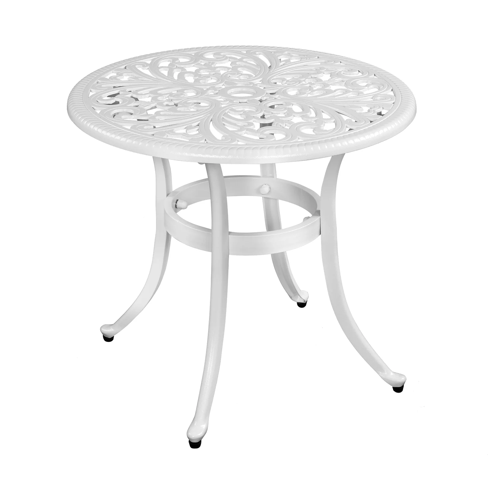 23.6inch Round Patio Table White