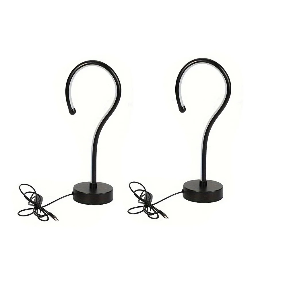 Question Mark Shape LED Desk Lamp with USB Three Color Dimming for Bedroom