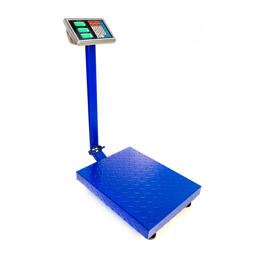 300kg Electronic Platform Scale with LCD Display and Unit Price Storage