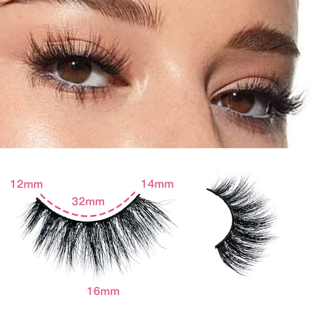 3D Multi‑Layered False Eyelashes – Realistic, Soft & Comfortable
