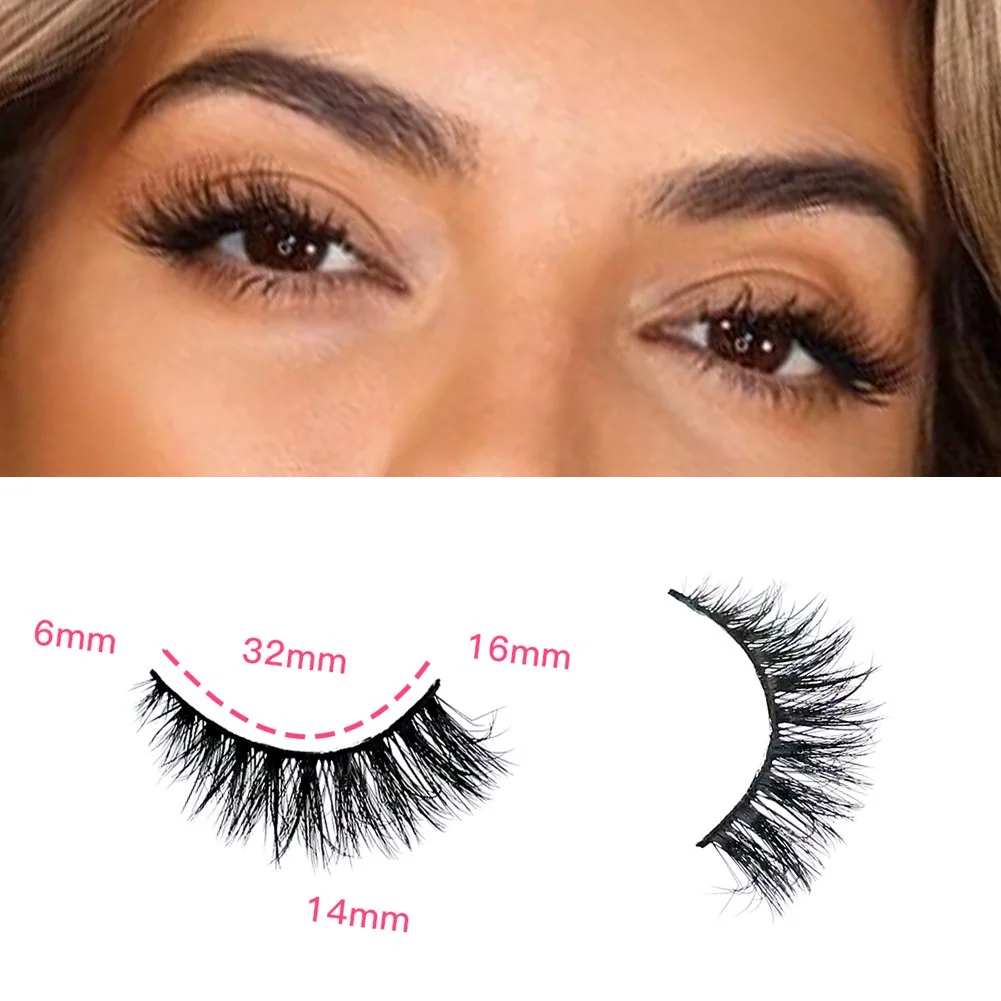 Multi-layered 3D False Eyelashes – Realistic Soft Comfortable Lash Extensions