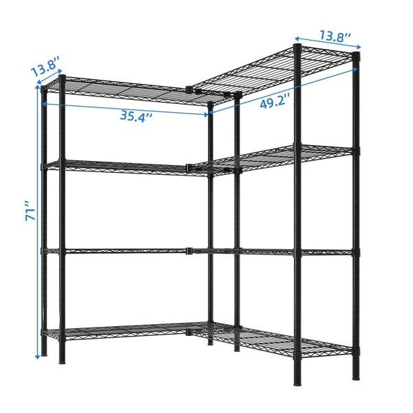 4-layer L-shaped Transformation with Freely Adjustable Interlayer Spacing Display Rack