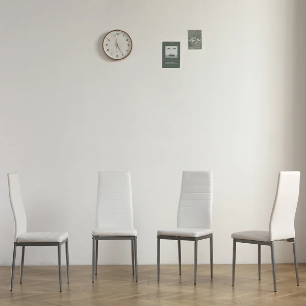 4 Pu Leather Dining Chairs