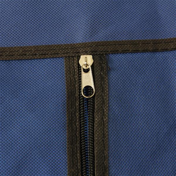 5-layer 12 Grid Canvas Free Wardrobe with Hidden Blue