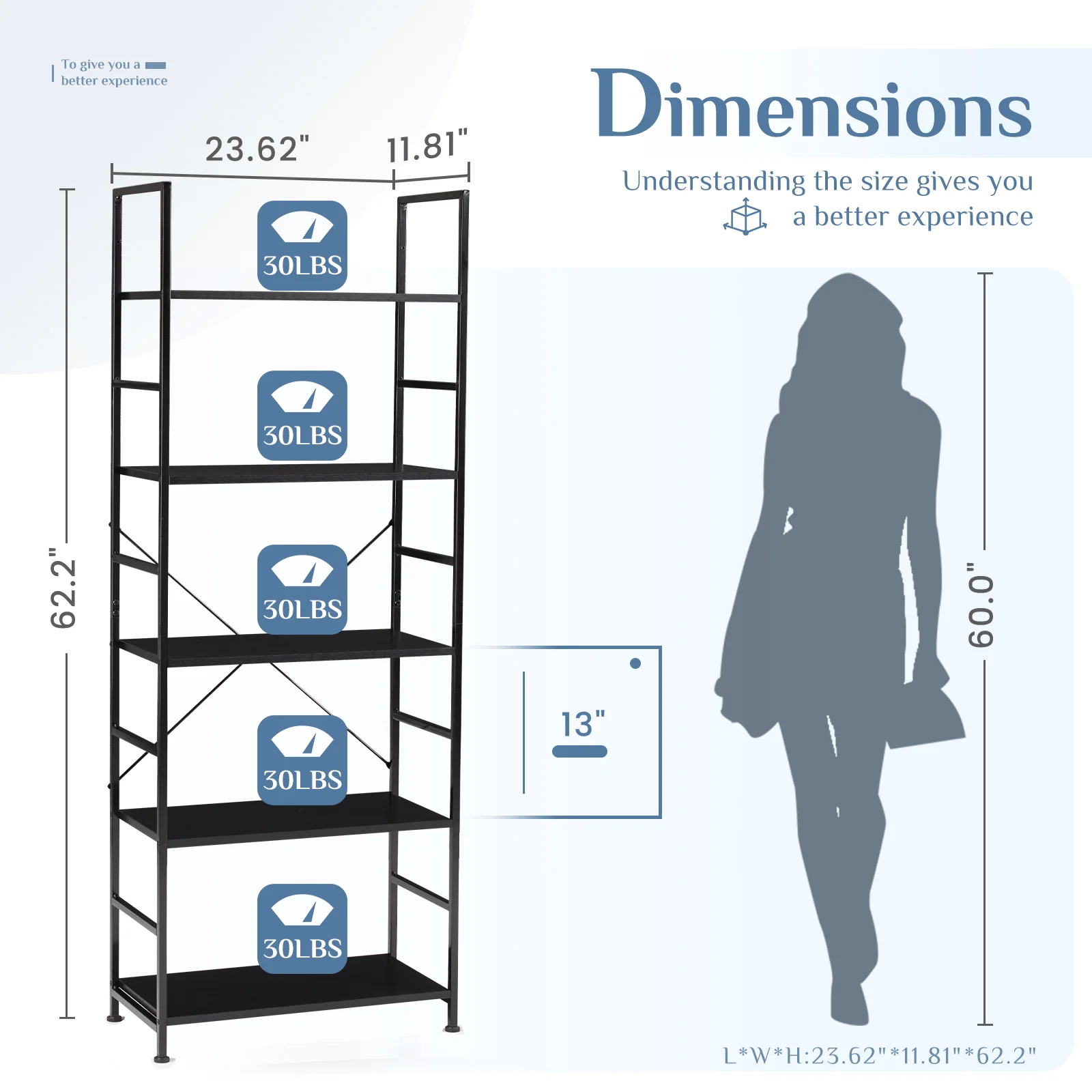 5-storey Bookshelf