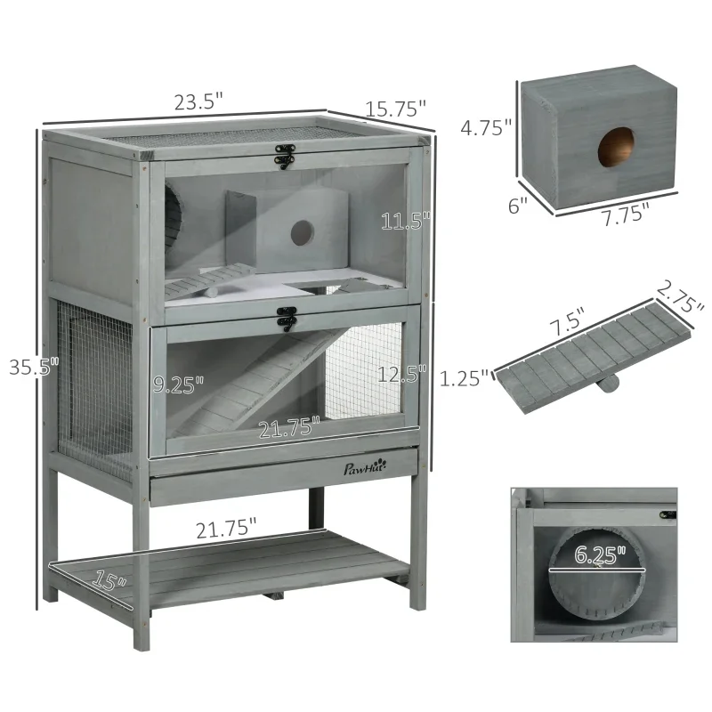 5-tier Hamster Cage Mice Habitat Rat Habitat with Openable Top