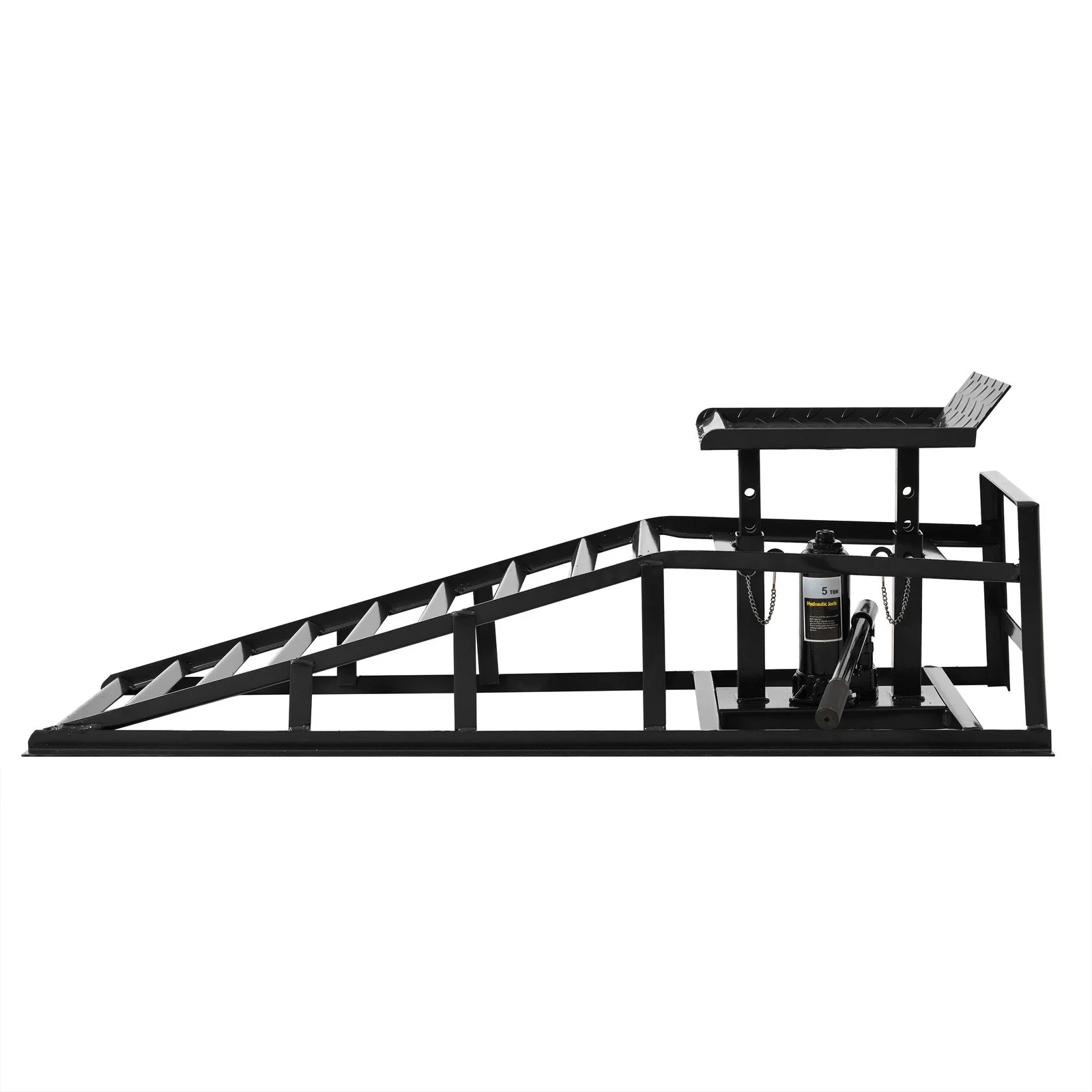 5 Ton Lifting Force Auto Car Truck Service Ramps Lifts, Garage Car Lift Hydraulic Ramps,automotive Hydraulic Lift Repair Frame Lift 2 Pack Black Color