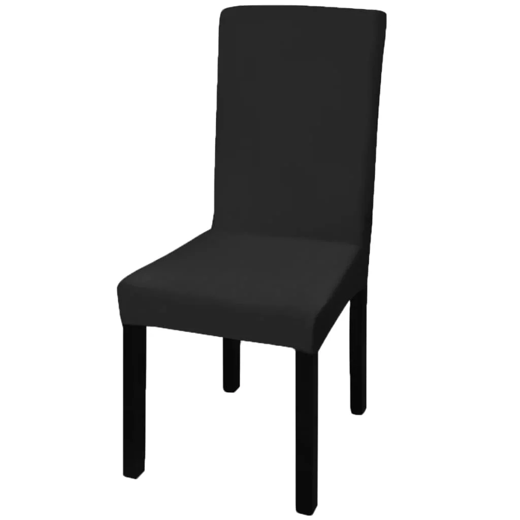 6 Stretchable Chair Covers - Soft Wrinkle-Free Cushion Covers