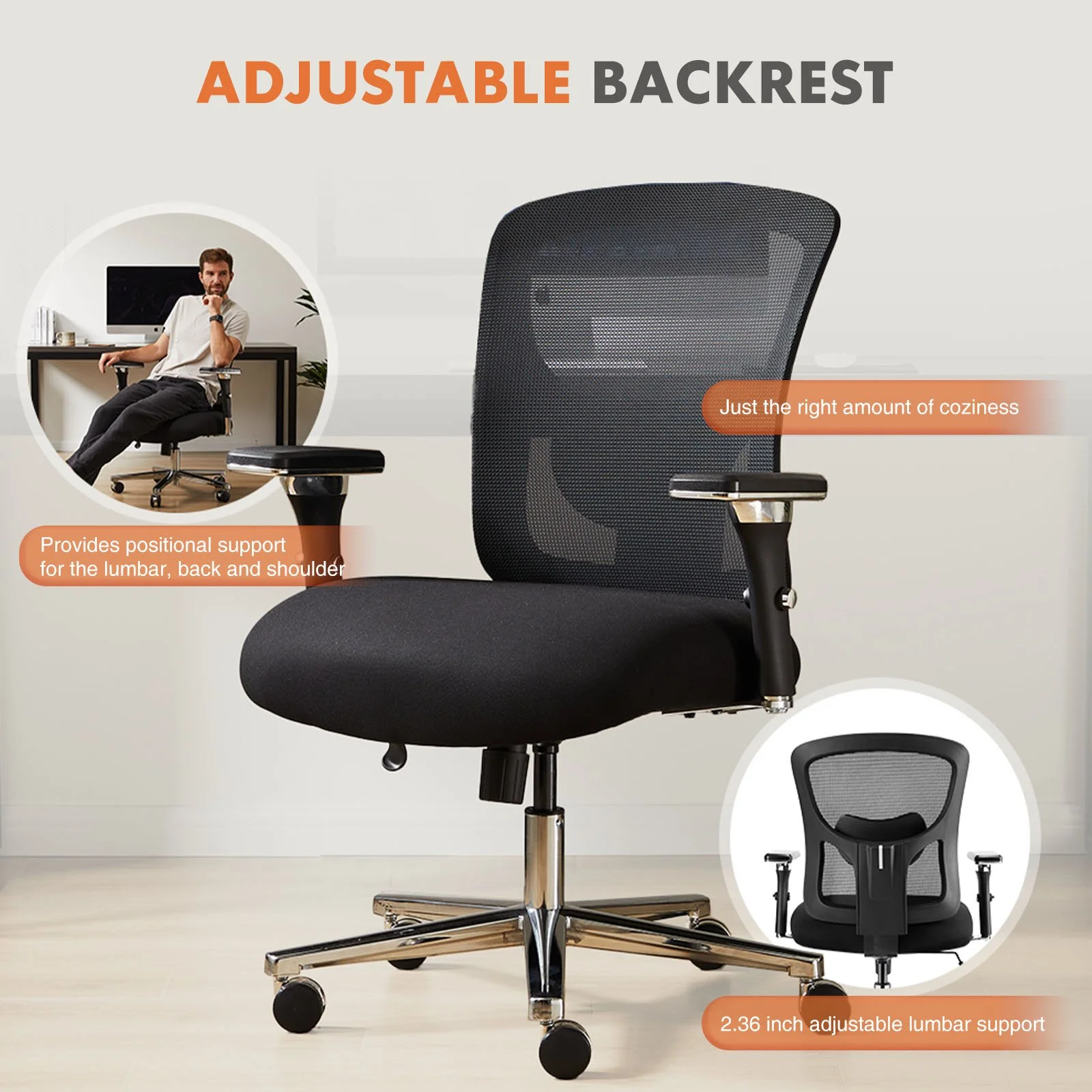 A Large and Tall Office Chair