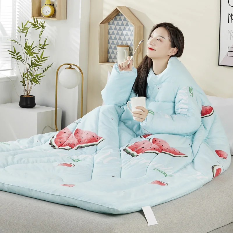 Anti-kick Quilt Casual Office with Sleeves Can Wear Quilt