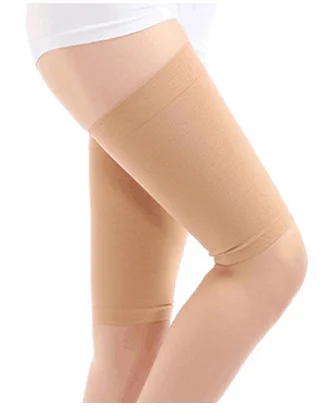 Wave‑pattern arm and leg slimming shaper sleeve, black acrylic compression