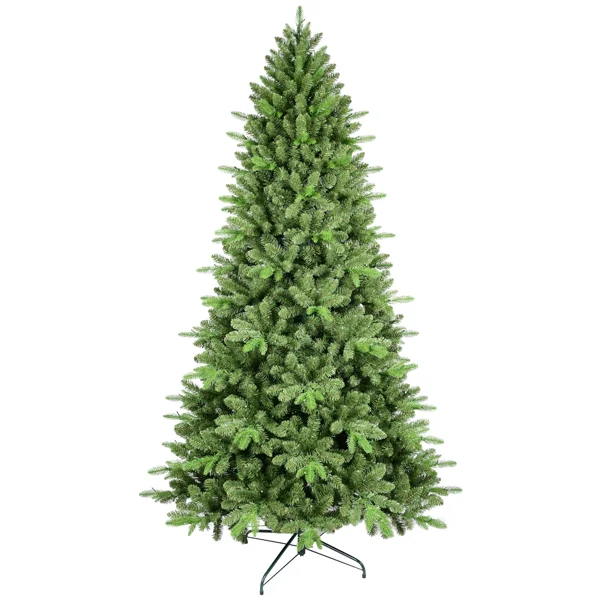 Artificial 6ft Green Christmas Tree with 1168 Pe Pvc Mixed Branch Tips, Hinged Premium & Foldable Base for Indoor Holiday Decorating