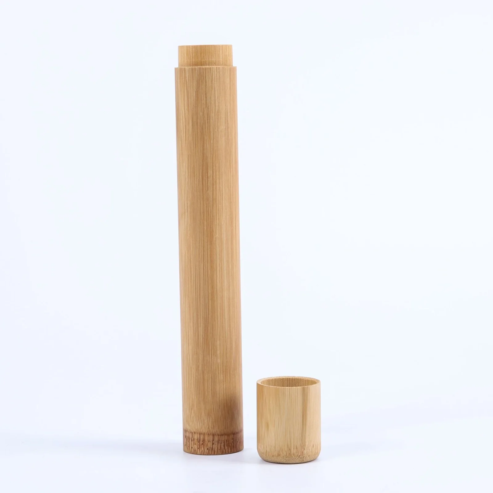 Bamboo Toothbrush Novelty Wooden Teeth Brush Soft-bristle Bamboo Fibre Wooden Handle Bamboo Tube Charcoal Set