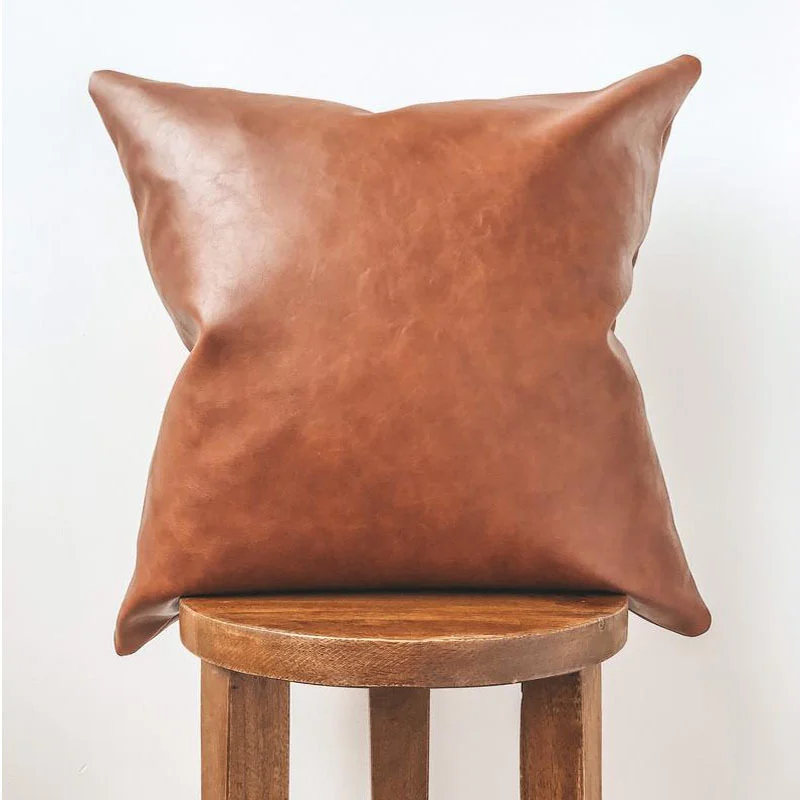 Bed Cushion Cover Car Pu Leather Pillowcase