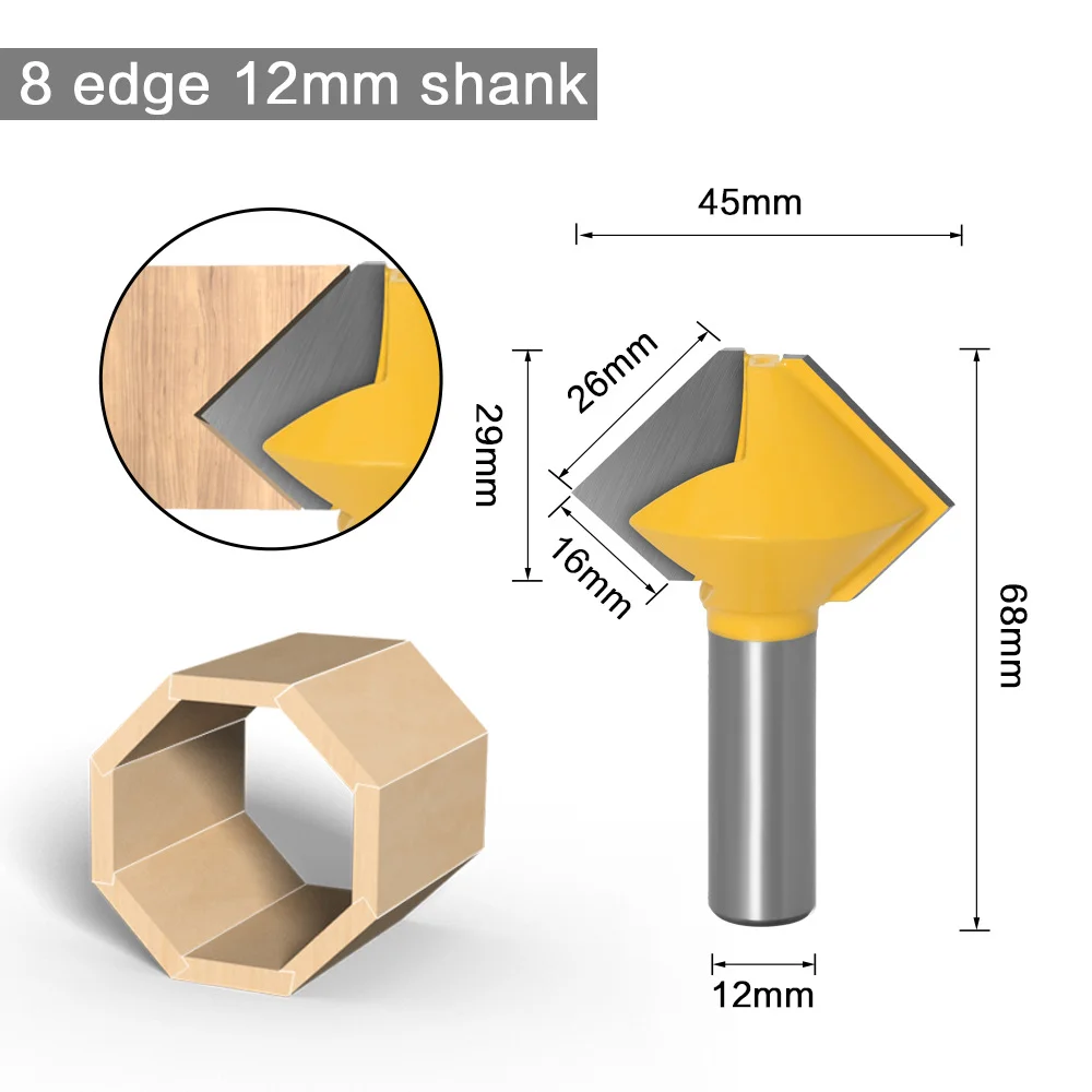 Bird's Mouth Router Bit with 47mm Ball Head and Cemented Carbide Cutting Tool
