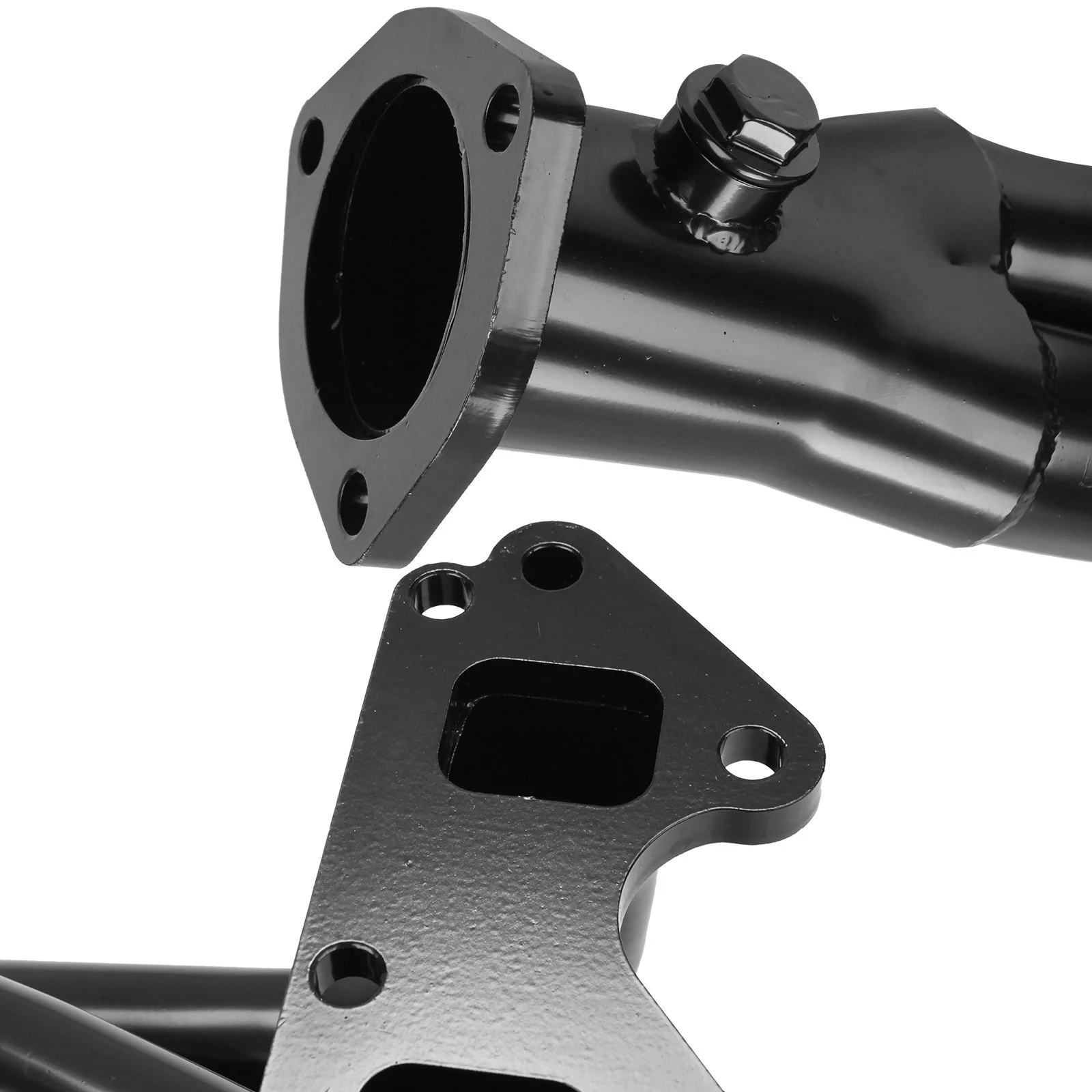 Black exhaust header for 1985-1995 Suzuki Samurai/Sidekick/Geo Tracker 1.6L 8‑valve