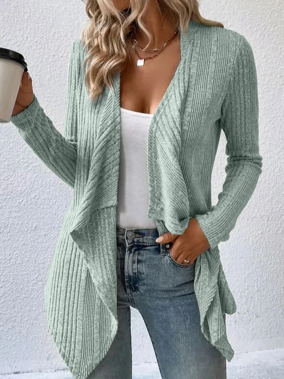 Cardigan Long Sleeve Sweater Casual Women's Clothing