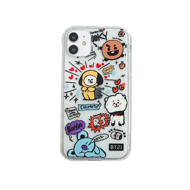 Cartoon Bear and Rabbit Mobile Phone Case