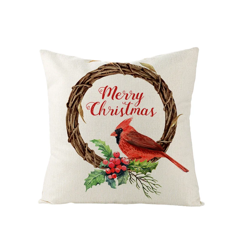 Cartoon Digital Printing Christmas Pillowcase
