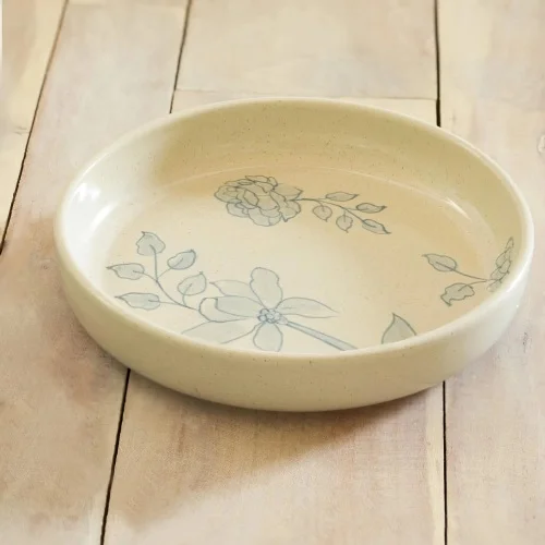Ceramic Pasta Dish Stylish Pasta Bowl for Elegant Dining-400ml