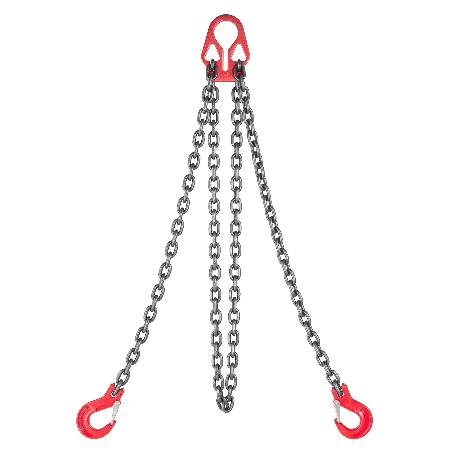 Chain Sling, 5-16 in X 10 Ft Lifting Chains with 2 Leg Grab Hooks, Heavy Duty G80 Alloy Steel Lifting Sling, 7000lbs Capacity, Adjustable Engine Chain Hoist Lifts for Cargo Security Towing