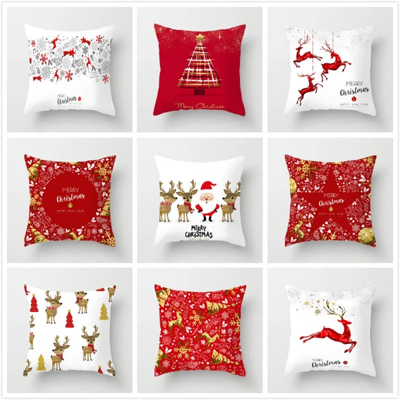Christmas Linen Pillowcase