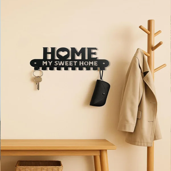 Cifbuy 2-in-1 Halloween Christmas Wall Key Holder with Sturdy Iron Hooks Entryway Organizer Holiday Home Decor(tiktok, Pick-up Service)