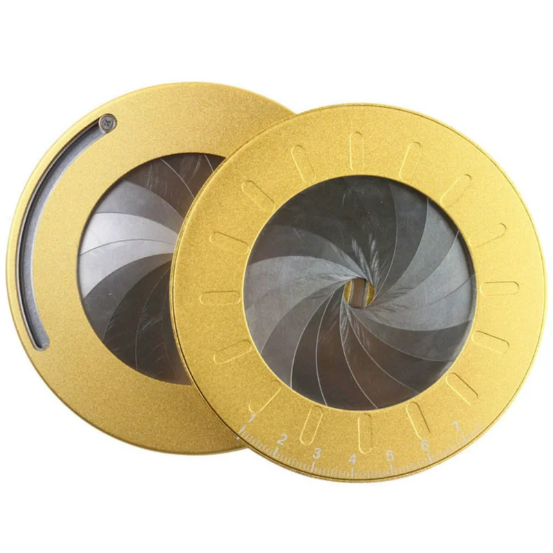 Round stainless steel precision gauge for drawing circles