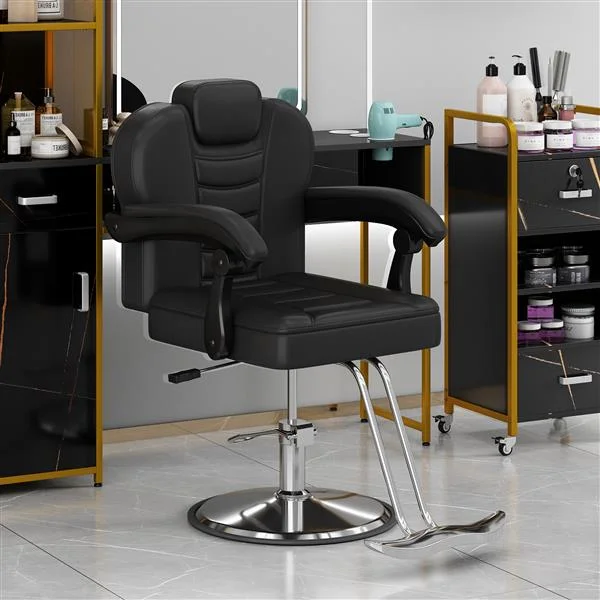 Classic Reclining Barber Chair with Sand Dragon Chair