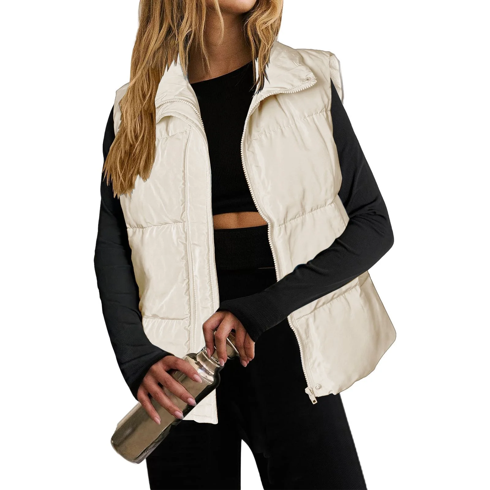 Coat Jacket Vest with Pockets