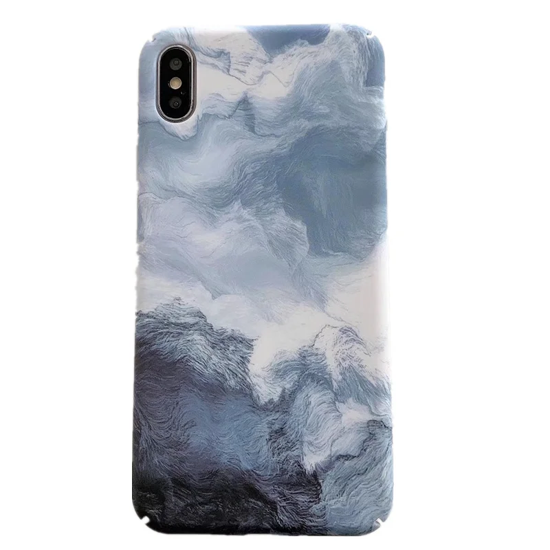 Compatible with Apple, Blue Waves Are Suitable for Iphone Hard Case