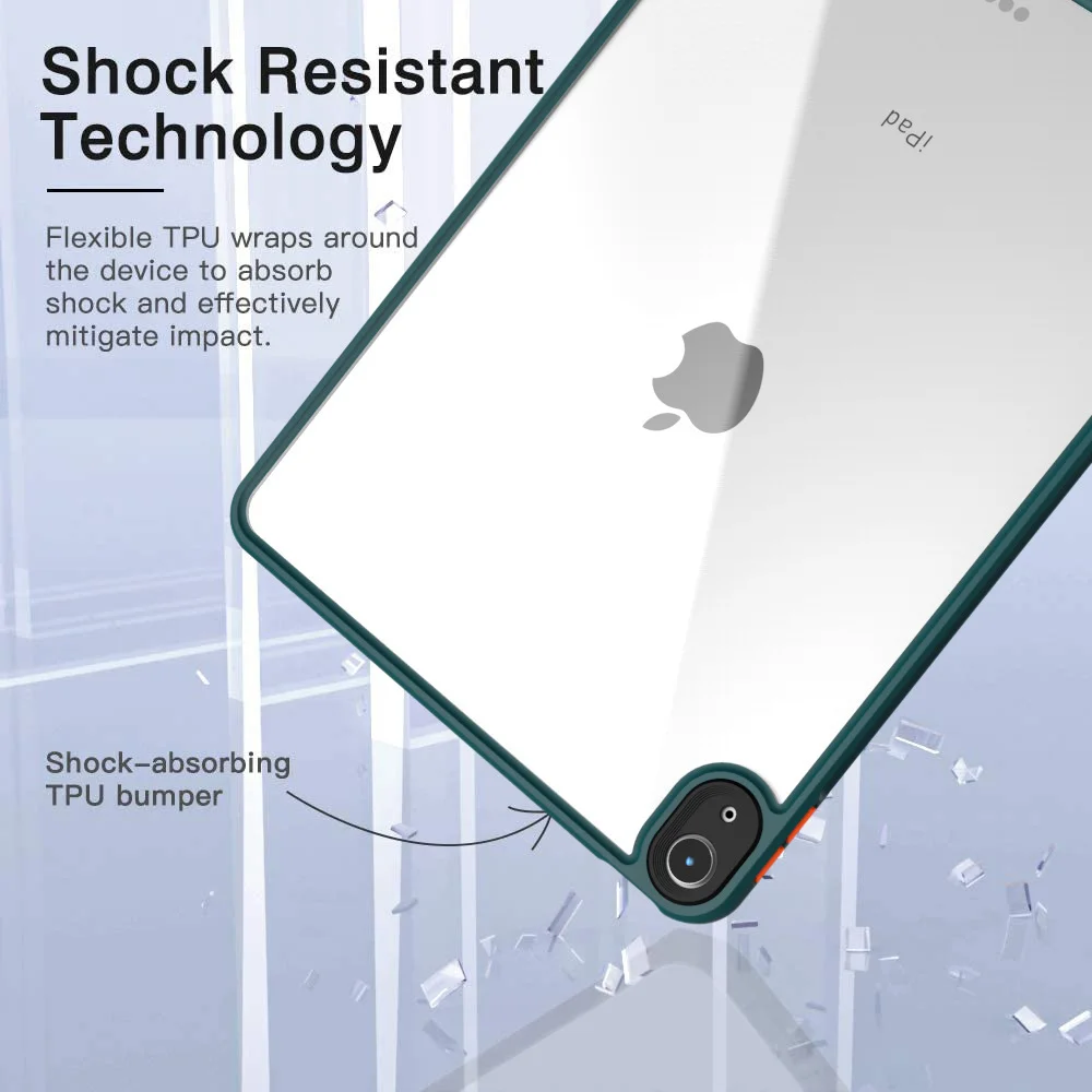 Compatible with Apple, Ipad Air4 Case Transparent Acrylic