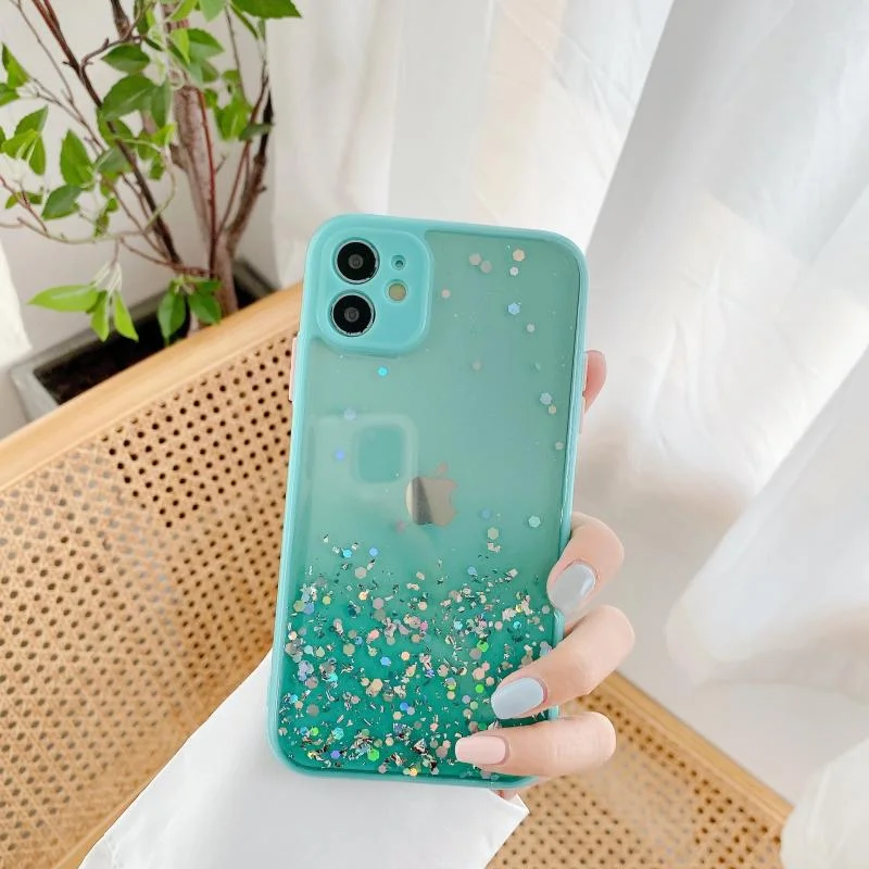 Compatible with , Epoxy Glitter 8p Gradient All-inclusive Anti-drop Cover