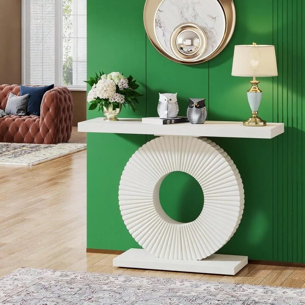 Console Table Wood Entryway Table