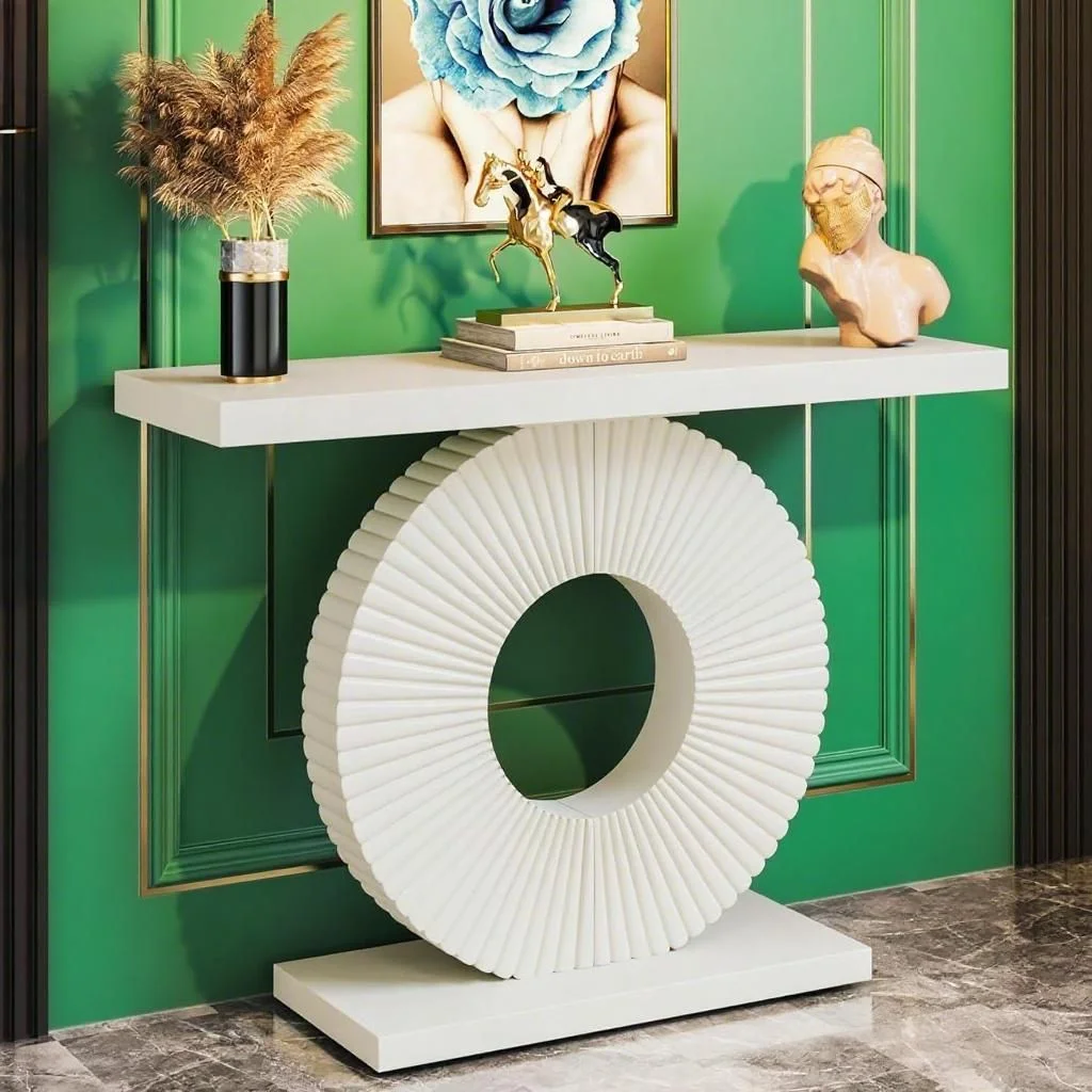 Console Table Wood Entryway Table