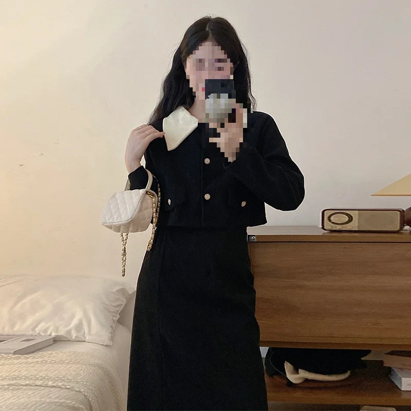 Corduroy Two-piece Set Autumn and Winter Plus Size