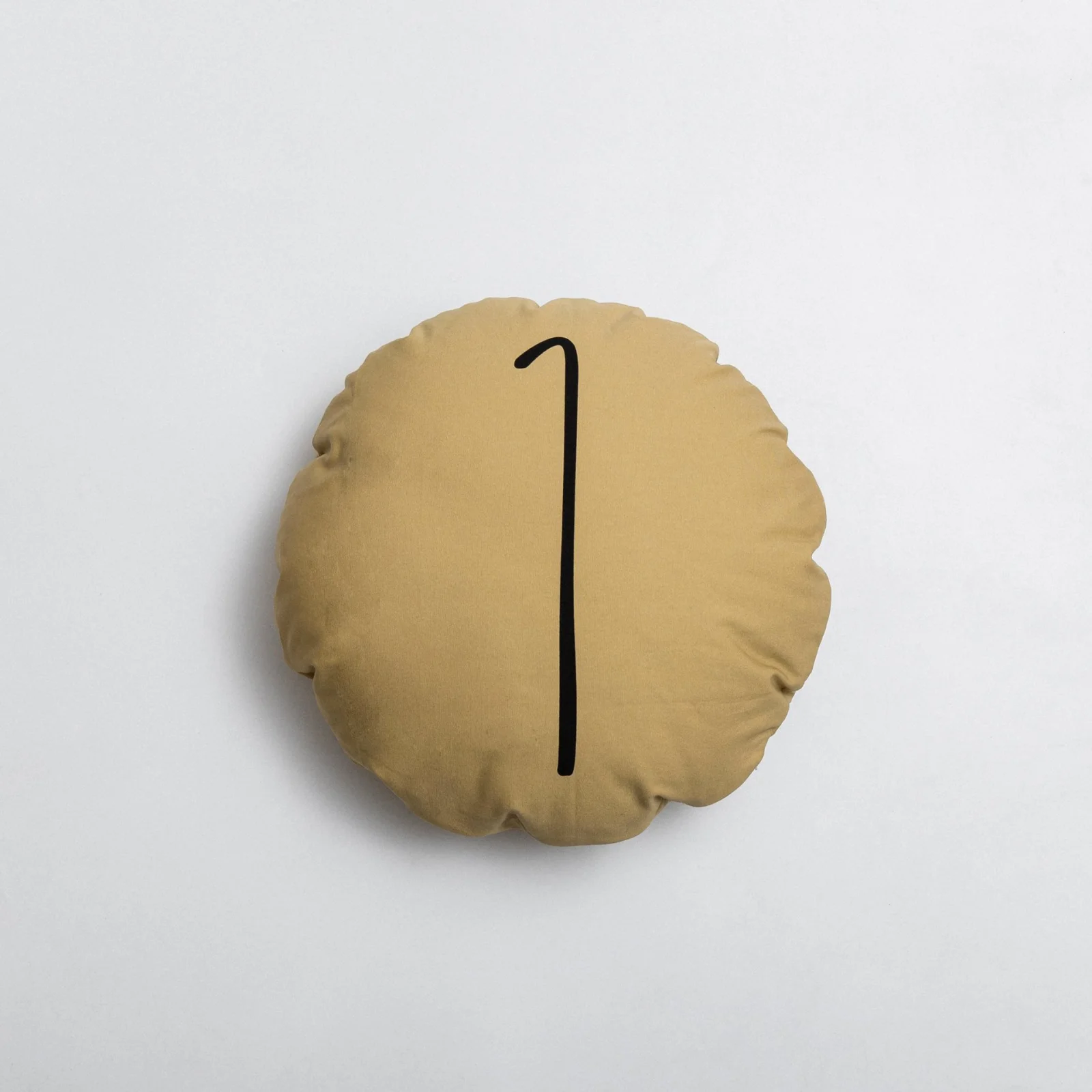 Cotton Canvas Round Pillow Sofa Cushion