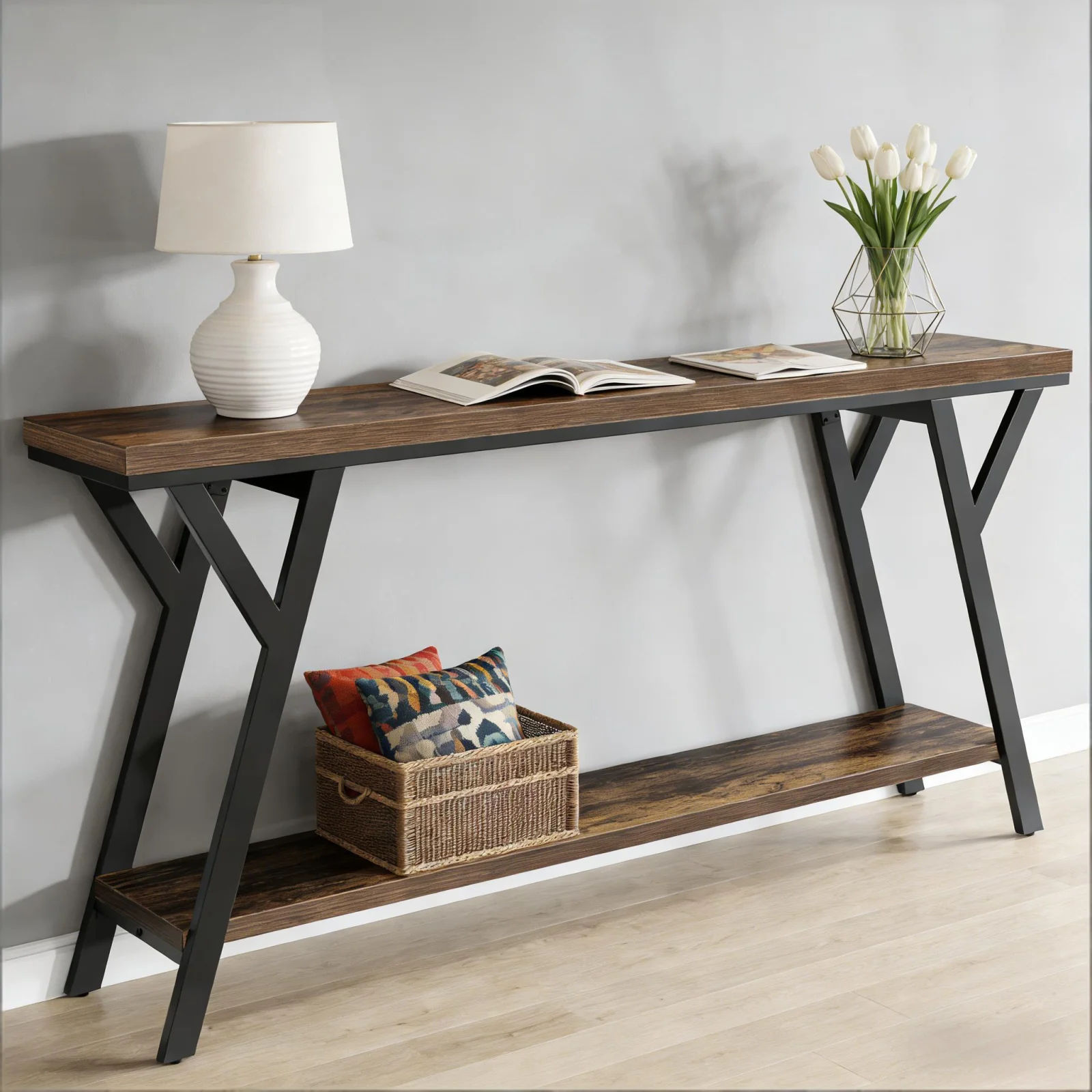 Couch Table,2-tier Console Table,sofa Table Couch