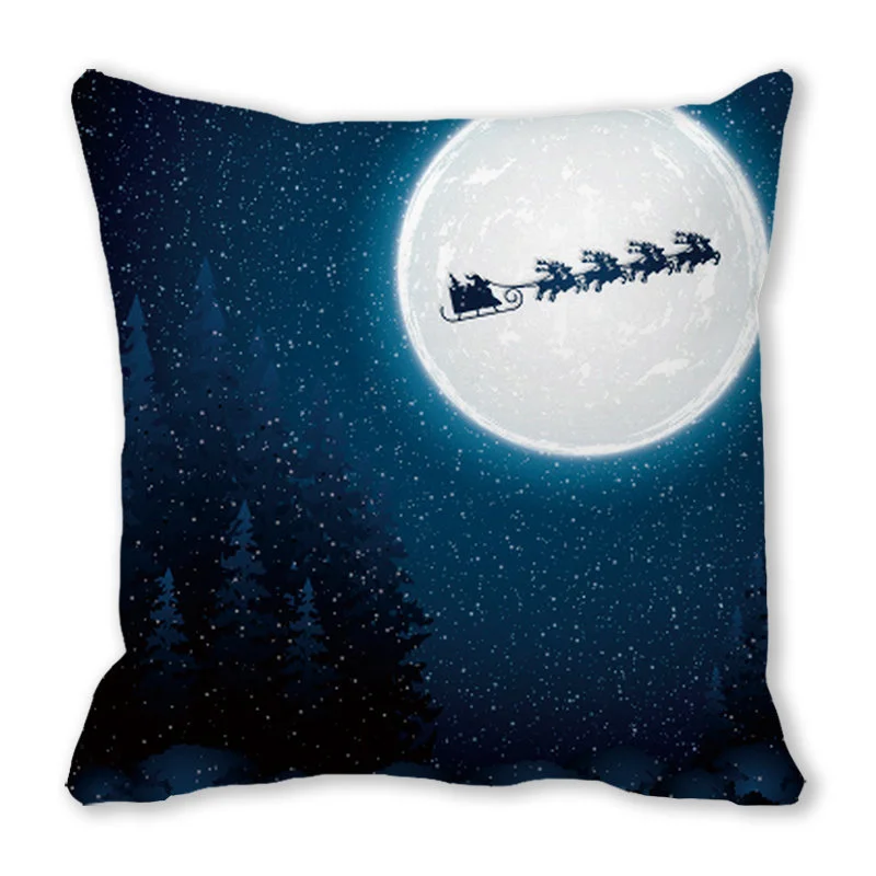 Creative Christmas Elk Series Printed Pillowcase