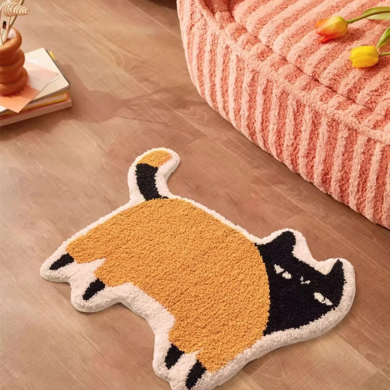 Cute Cat Absorbent Non-slip Cartoon Carpet