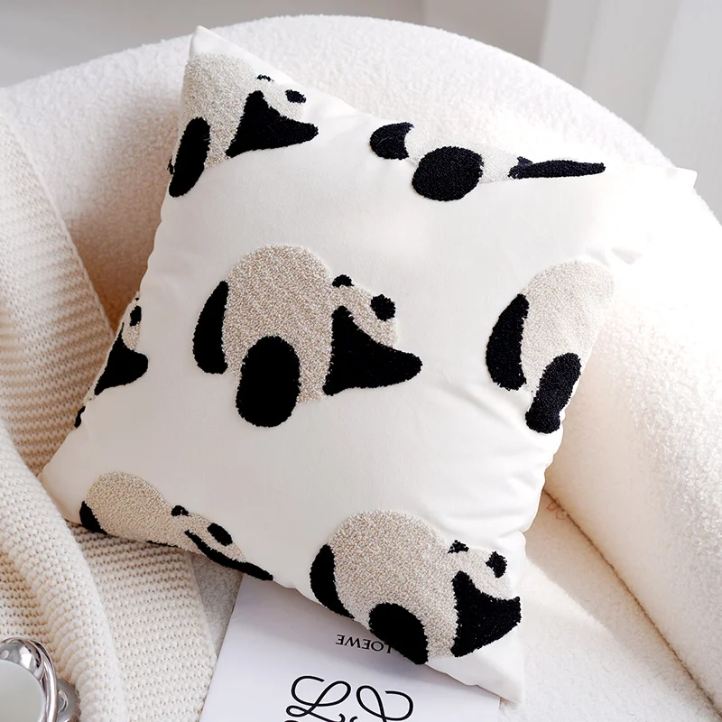 Cute Panda Children's Pillow Set with Nordic Minimalist Ins Style