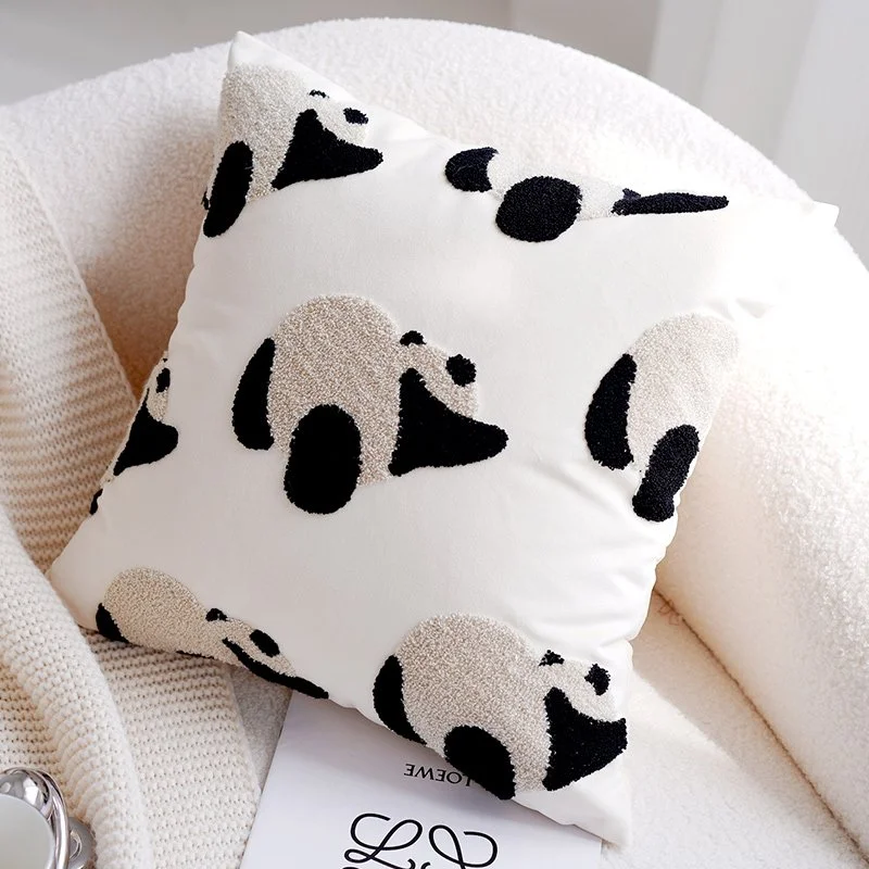 Cute Panda Children's Pillow Set with Nordic Minimalist Ins Style