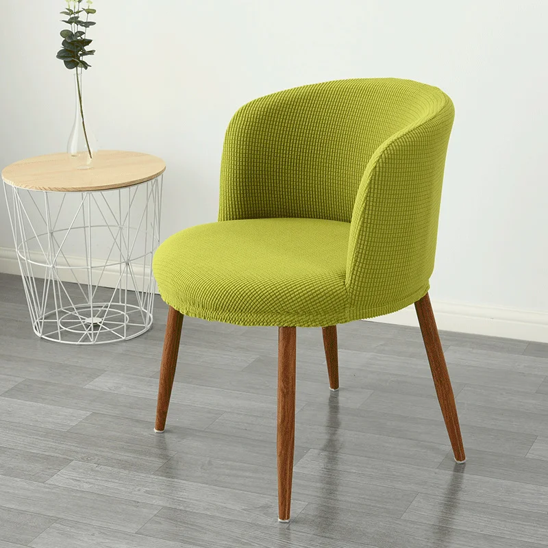 Dining Chair Cover Low Back All-inclusive Stretch Semi-arc
