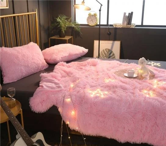 Double-layer Long Plush Blanket